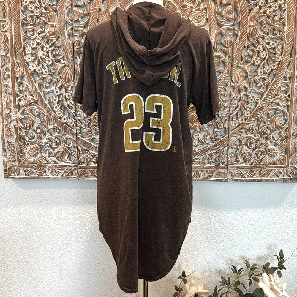 Majestic Threads San Diego Padres Fernando Tatis Jr. Brown T-shirt Mini Dress - Picture 2 of 13